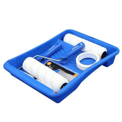 Paint Runner Pro Roller Brush Handle Tool Flocked Edger Room Wall Painting Home Office Room Multifunction Roller Paint Brush Set