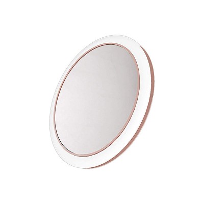 High Quality Portable Pocket Vanity Lighted Led Makeup Mirror with Wireless Charger charging